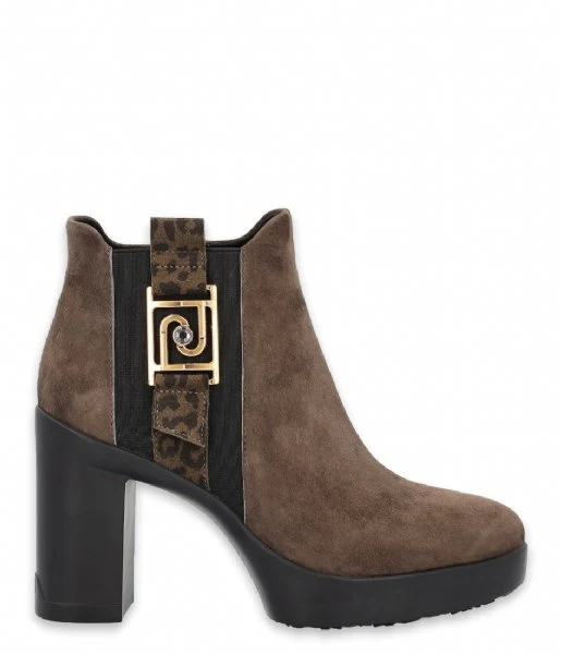 Stivaletti Donna Liu Jo in Suede con Tacco colore Army Green