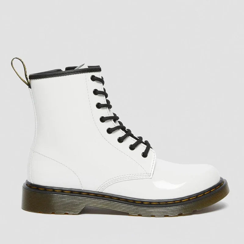 Scarpe DR. MARTENS Stivali linea 1460 Y Softy T in Pelle Bianca