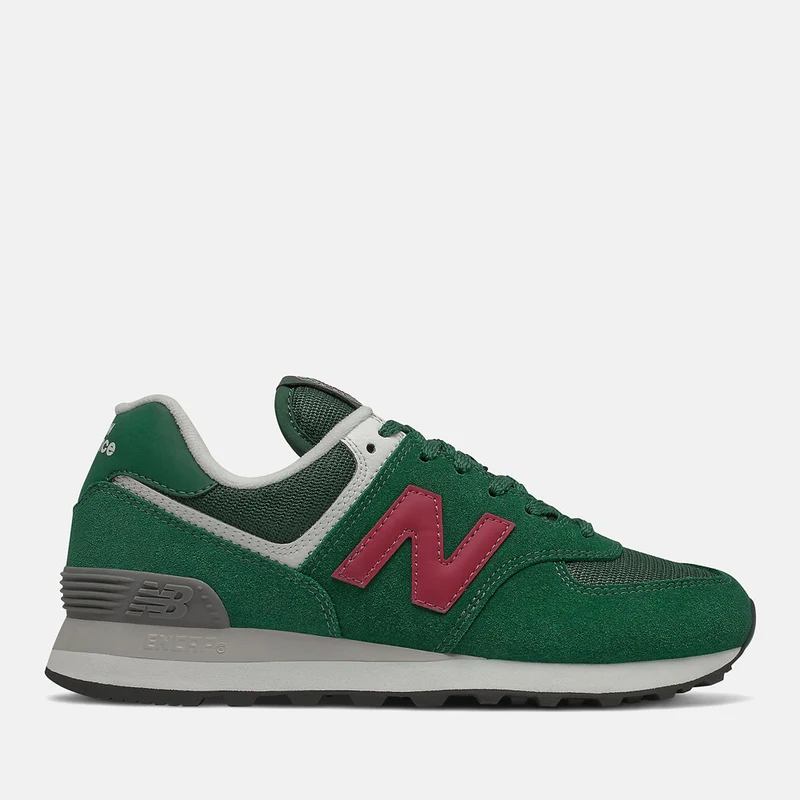 Scarpe Donna NEW BALANCE Sneakers 574 in Suede e Mesh colore Nightwatch Green