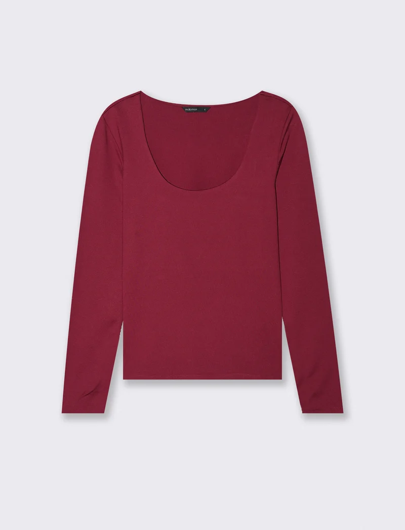 T-SHIRT MANICA LUNGA - Vinaccia