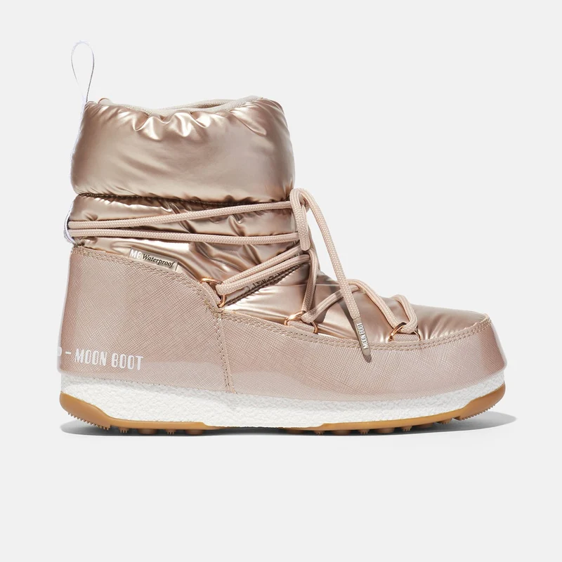 Stivali da Neve Donna MOON BOOT Protecht Low Pillow Colore Oro Rosa