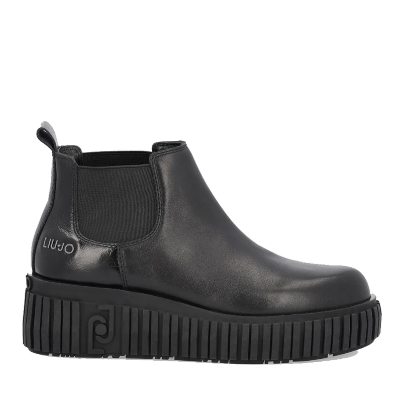 Scarpe Donna LIU JO Stivaletti Chelsea in Pelle Nera