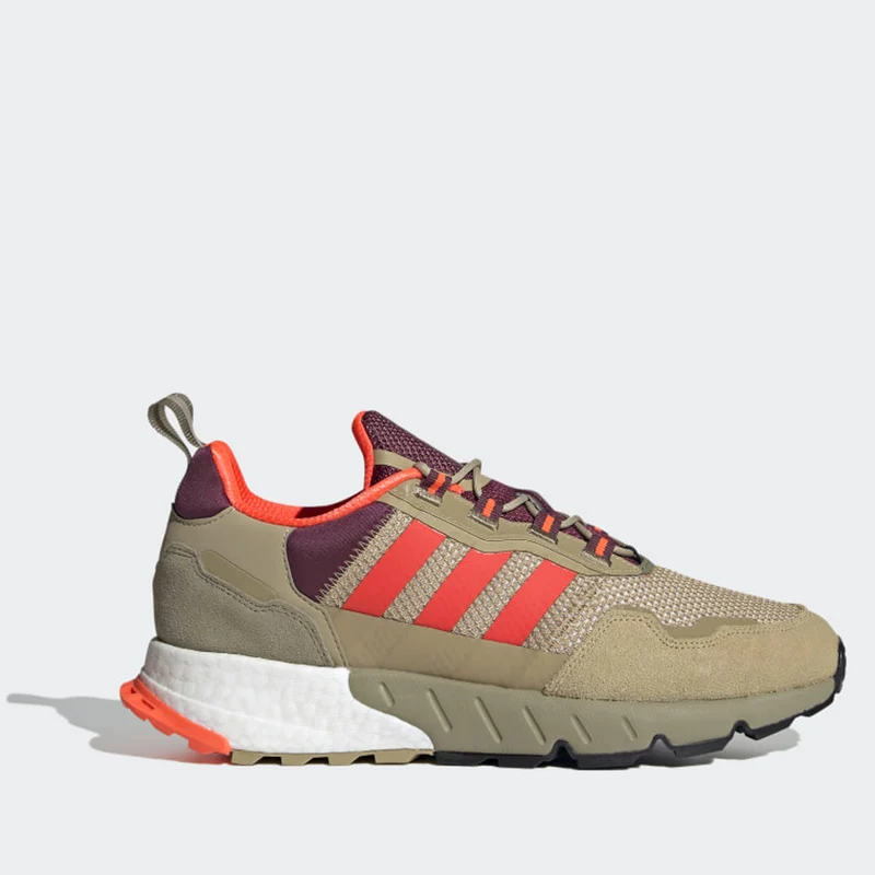 Scarpe Uomo ADIDAS Sneakers linea ZX 1K Boost colore Beige e Rosso