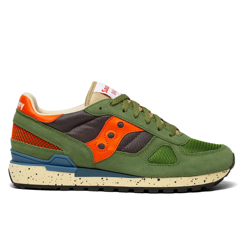 Scarpe Uomo Saucony Sneakers Shadow Original Green - Grey - Orange