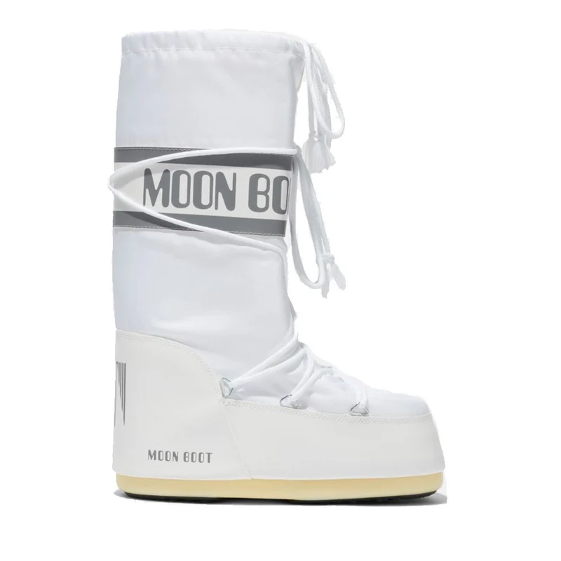 Stivali da Neve Unisex MOON BOOT Icon Nylon Bianco