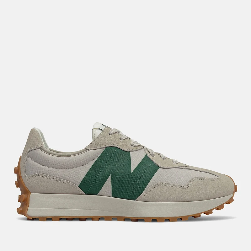 Scarpe Uomo NEW BALANCE Sneakers 327 in Suede e Nylon colore Timberwolf e Nightwatch Green