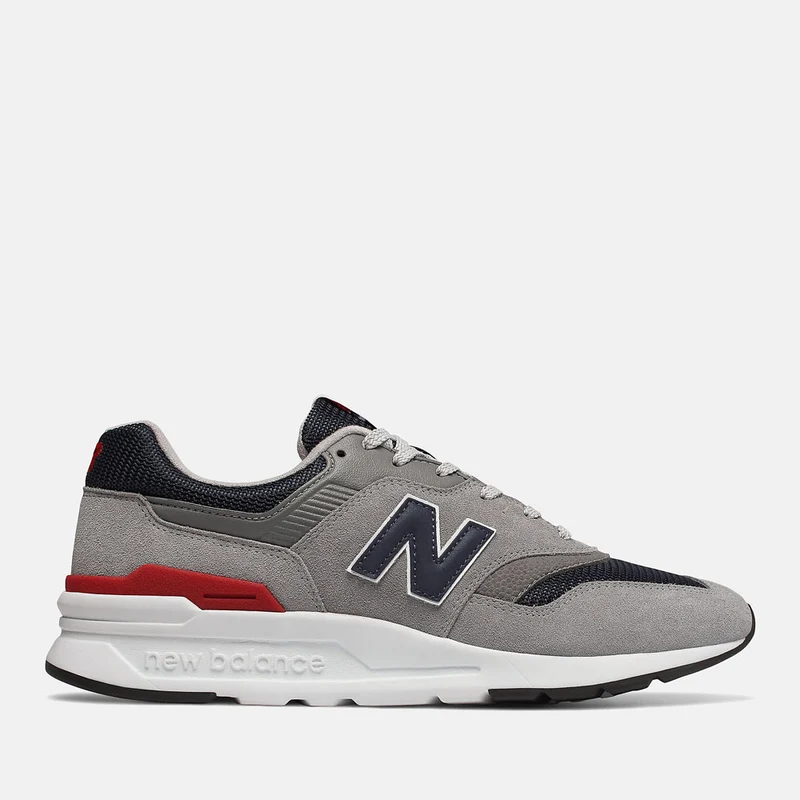 Scarpe Uomo NEW BALANCE Sneakers 997H in Pelle Scamosciata e Mesh colore Grey Navy e Red