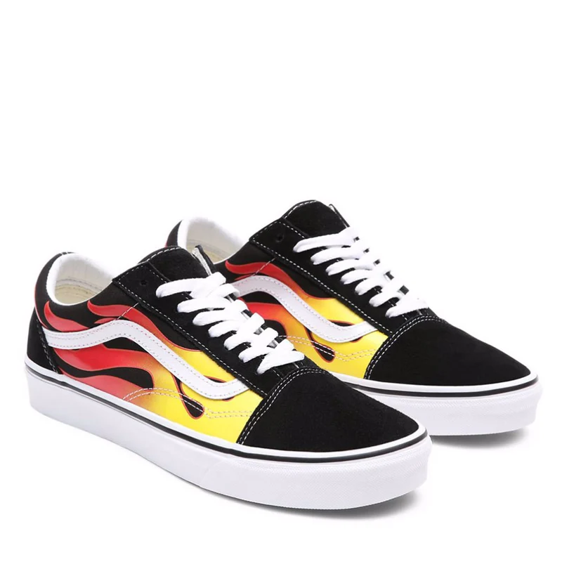 Scarpe Unisex VANS Sneakers Old Skool stampa Flame