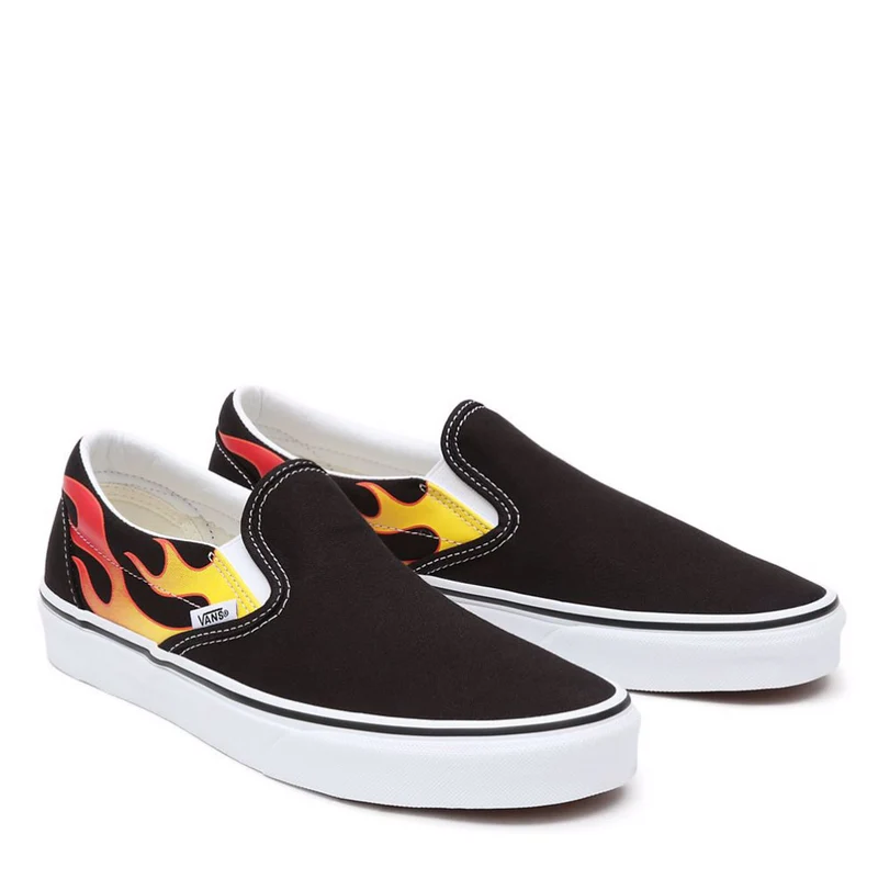 Scarpe Unisex VANS Sneakers Classic Slip-On stampa Flame