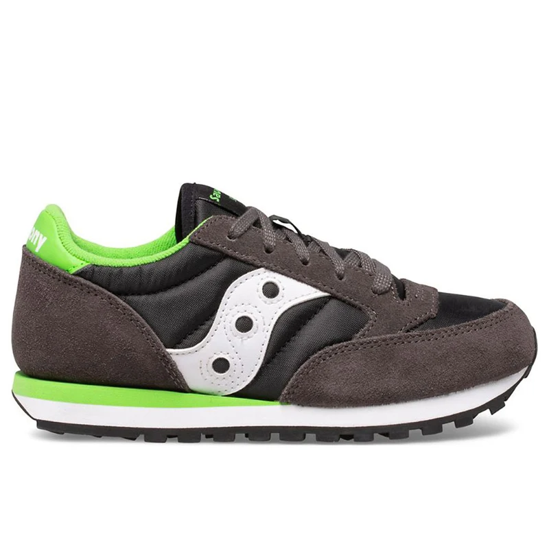 Scarpe Bambino Saucony Sneakers Jazz Original Kids Grey - Black - Green