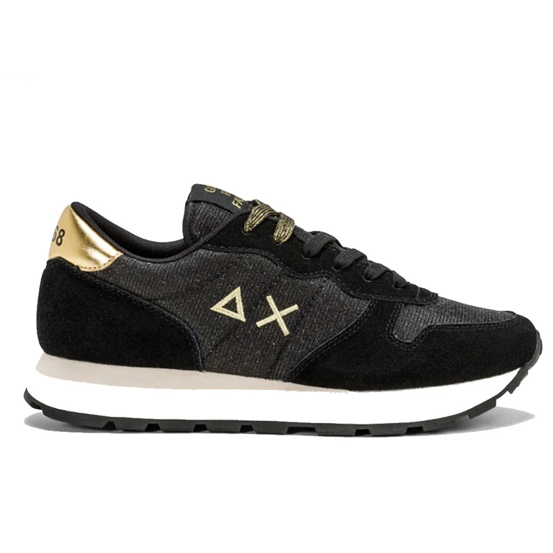 Scarpe Donna Sun68 Sneakers Ally Thin Glitter Colore Nero - Z41203