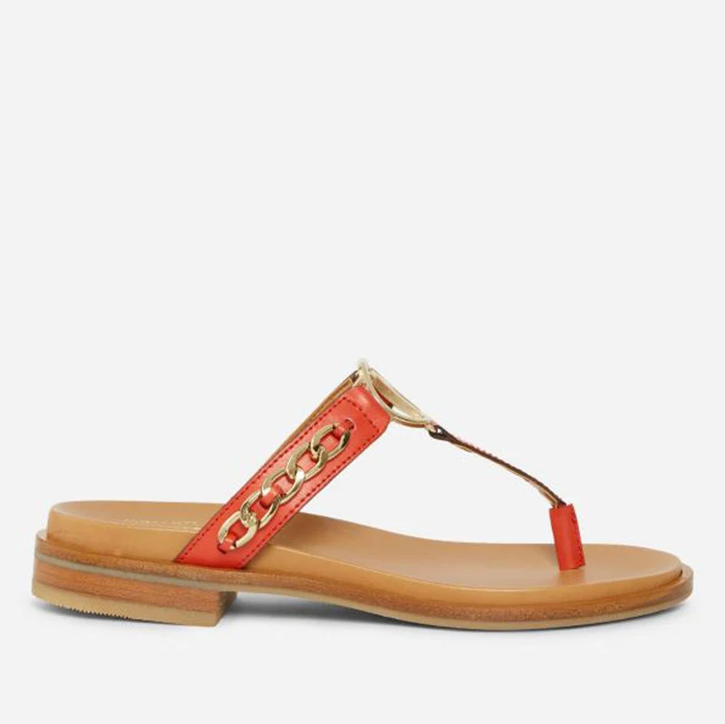 Scarpe Donna 1A Classe Alviero Martini Sandali Infradito in Pelle Rossa E351