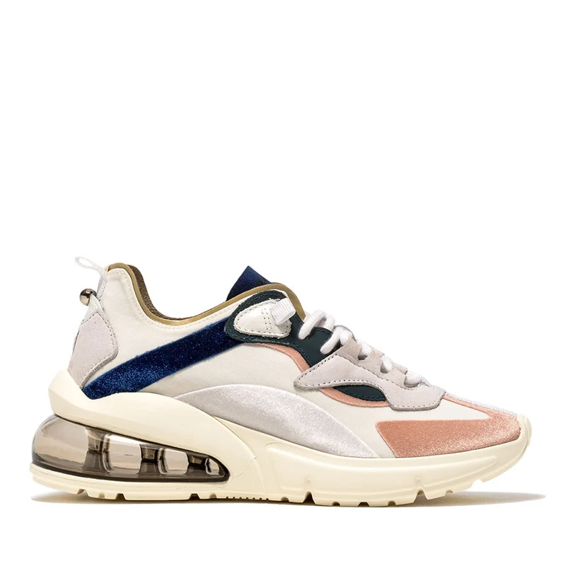 Scarpe Donna D.A.T.E. Sneakers linea Aura Silk colore Bianco