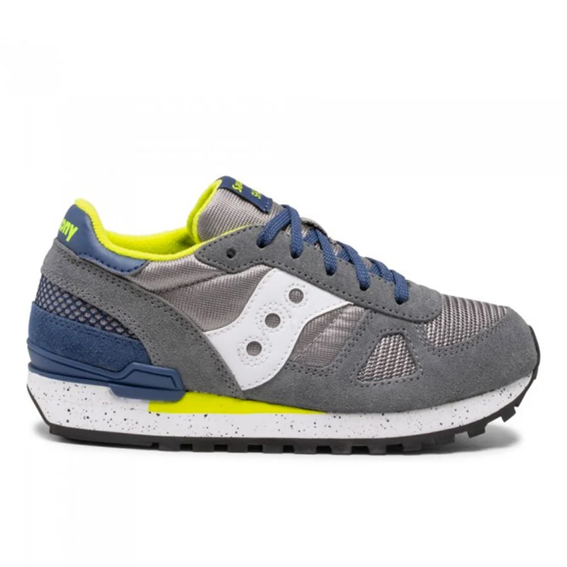 Scarpe Bambino Saucony Sneakers Shadow Original Kids Grey - Lime Green