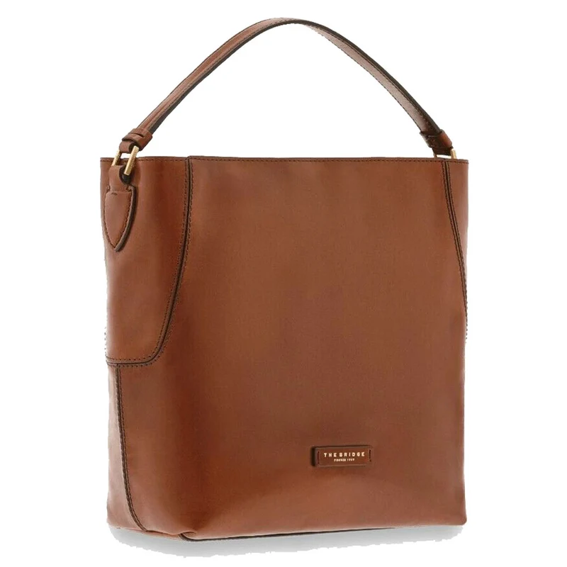 Borsa Donna Hobo a Spalla THE BRIDGE in Pelle Marrone linea Caterina