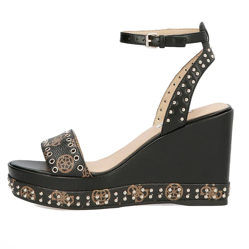 Sandali Donna con Zeppa GUESS linea Noldo con Borchie