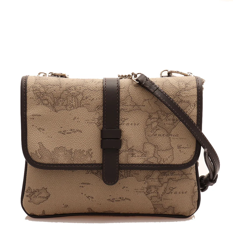 Borsa Donna Piccola A Tracolla 1A Classe Alviero Martini Geo Tortora M039