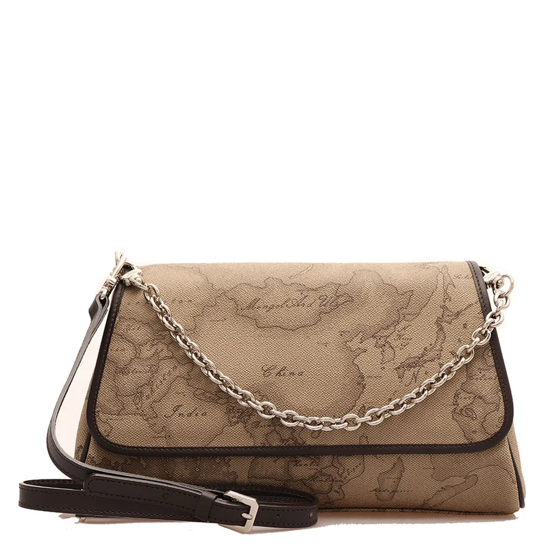 Borsa Donna Mini a Tracolla 1A Classe Alviero Martini linea Geo Taupe D021