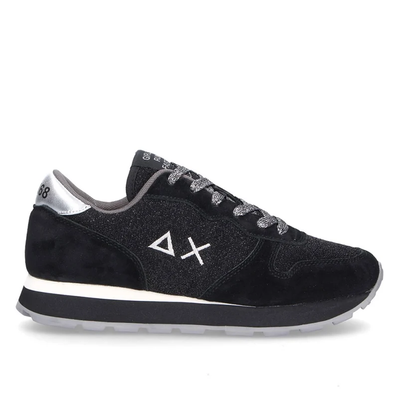 Scarpe Donna Sun68 Sneakers Ally Thin Glitter Nero Z40205