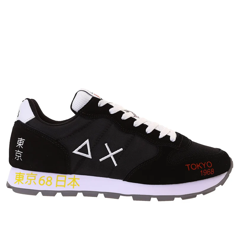 Scarpe Uomo Sun68 Sneakers Tom Japan Print Nero