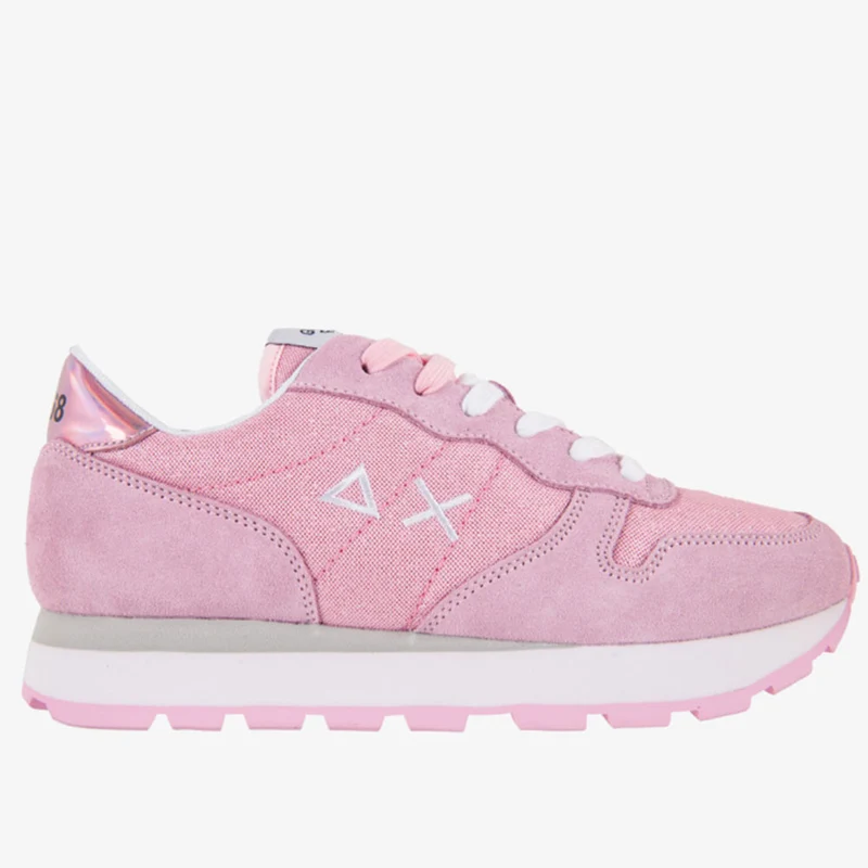 Scarpe Donna Sun68 Sneakers Ally Thin Glitter Rosa