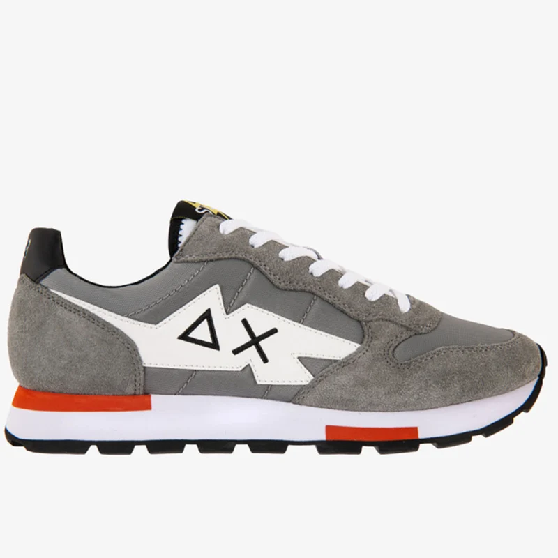 Scarpe Uomo Sun68 Sneakers Tom Solid Multicolor Grigio Medio