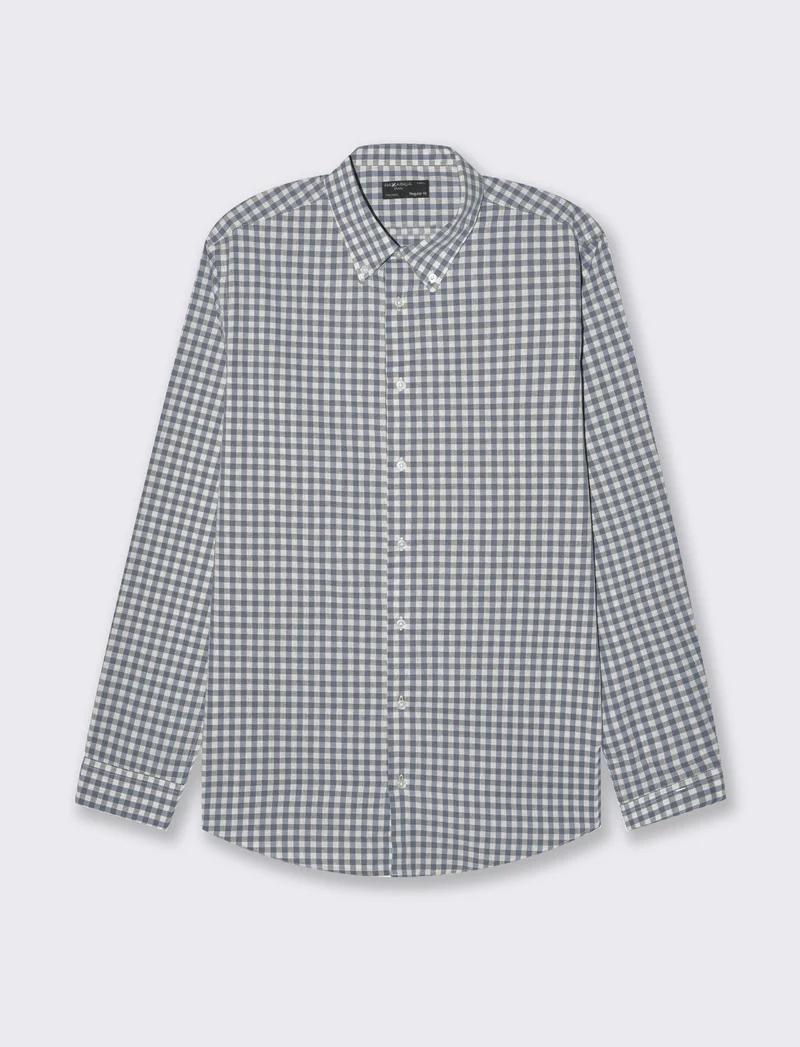Camicia fantasia a quadri da uomo - CARTA DA ZUCCHERO